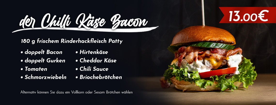 Der Chilli Käse Bacon